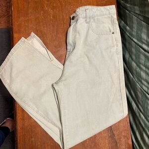 Women’s Listicle  Light Wash Wide Leg Bottom Hem Slit Denim Jeans, M